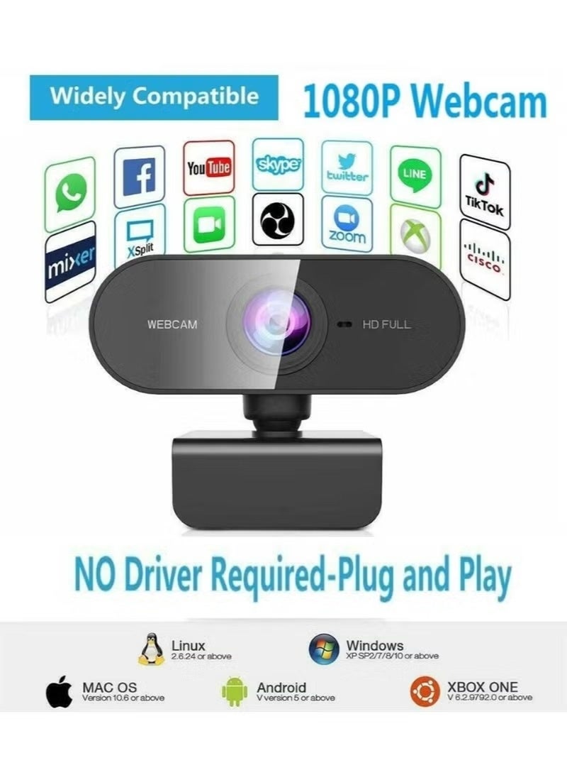 Camera 1080P HD Computer HD USB Camera Built In Microphone USB Network Camera Web Camera For Work With Microphone Tripod - Image 3