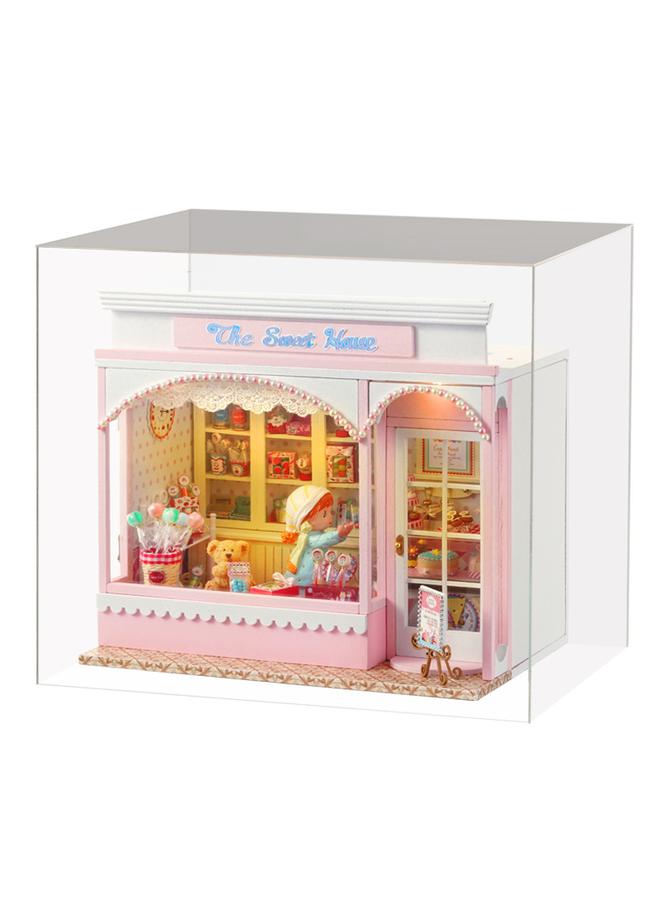 Bluejw Zhiqu House Diy House Candy House Bear Fairy Tale Creative Wood Food Play Shop Model Girl Gift - Image 1