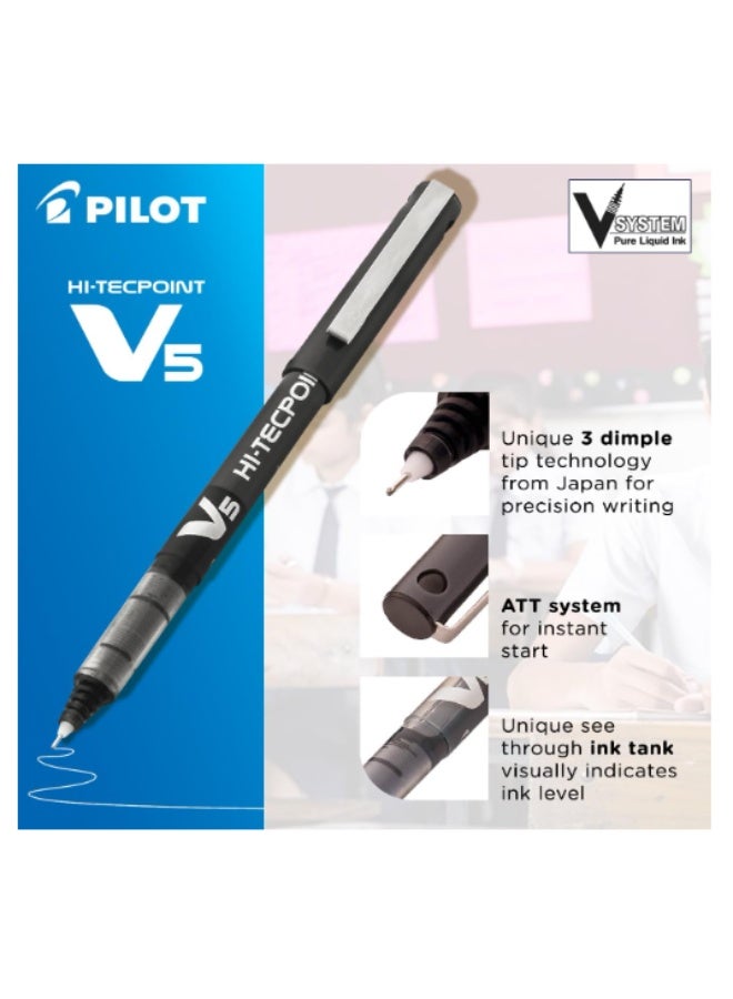 بايلوت قلم بايلوت هاي تك بوينت 0.5 اسود, 12 قلم - Image 2