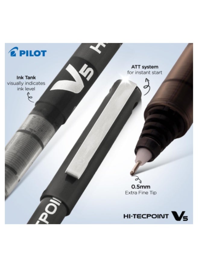 بايلوت قلم بايلوت هاي تك بوينت 0.5 اسود, 12 قلم - Image 3