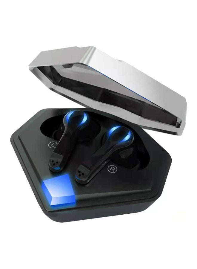 NIBEMINENT TWS In-Ear Earbuds With Charging Case Black/Silver - Image 1