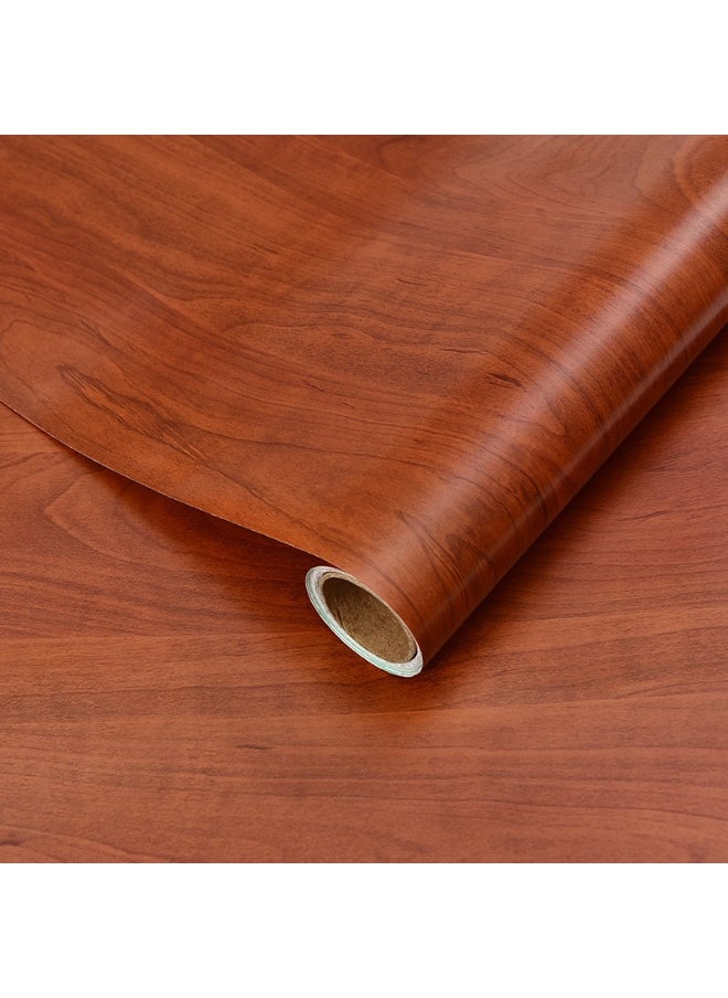 Anna 20cm x 10m Waterproof Moisture-Resistant Oil-Proof Faux Wood Grain Self-Adhesive Wallpaper for Home Renovation  - Image 1