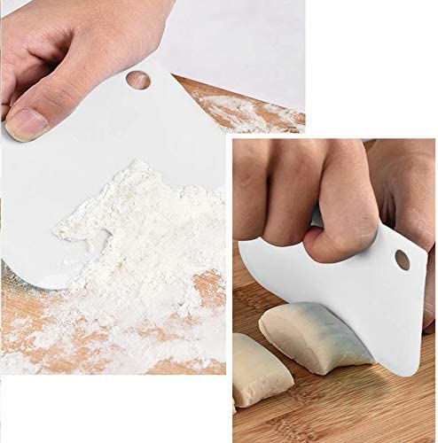 Jamboree!!! Jamboree 6Pcs Sawtooth Shaped Cake Cream Scrapper Butter Knife Kitchen Gadgets Plastic Dough Cutter Dough Scraper DIY Baking Pastry Tool Baking Comb (Plastic Pack of 6) (6 Pcs Scrapper) - Image 5