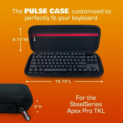 ANALOG CASES Case for SteelSeries Apex Pro TKL, fits HyperX Alloy Origins Core - Custom-Fitted Compact PULSE Hard Case for Travel - Image 5