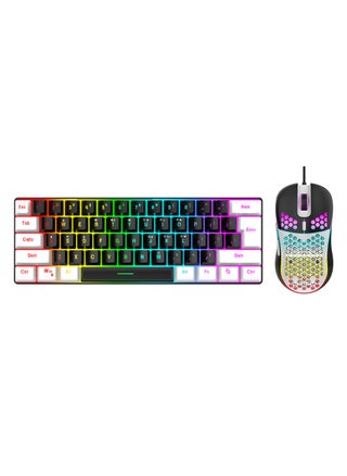 1 x 5 pcs Wired 61-Key Mini RGB Gaming Keyboard Black and white matching mouse - pzsku/Z88A6B337695BCCACF64DZ/45/1746193372/4f1a684d-70ea-4462-9485-f0ec3aa88ab8