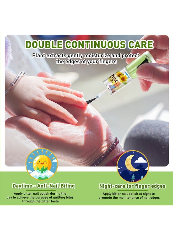 HBESTY Nail Biting Soothing，Organic Herbs Bitter Oil Anti Nail Biting & Thumb Suctionbreak Annoying Bad Customprotect And Repair Nails 10ml - Image 3