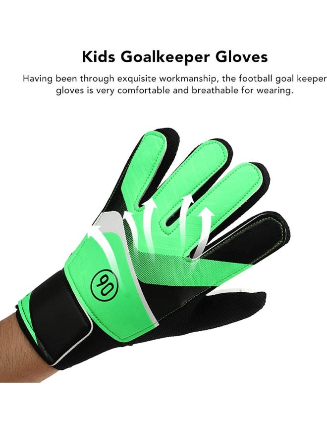 Kid's Goalkeeper Gloves Finger Protection Latex Soccer Goalie Gloves Teenagers Breathable Sports Gloves - Image 2
