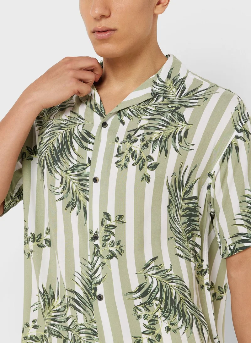 JACK & JONES All Over Printed Regular Fit Shirt
