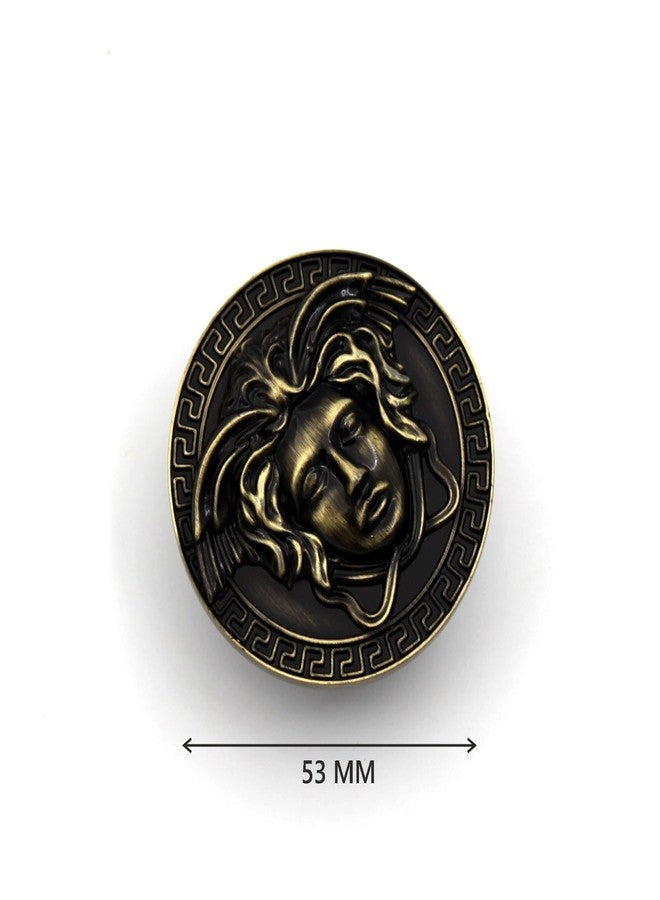 ABVIN Antique Round Medusa Round Knobs Unique Cabinet Pulls, Beautiful Drawer Knobs, Decorative Knobs, Dresser Knobs, Drawer Pulls, Knobs and Pulls - 1 pcs - Image 3