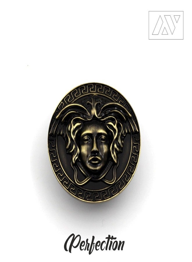 ABVIN Antique Round Medusa Round Knobs Unique Cabinet Pulls, Beautiful Drawer Knobs, Decorative Knobs, Dresser Knobs, Drawer Pulls, Knobs and Pulls - 1 pcs - Image 2
