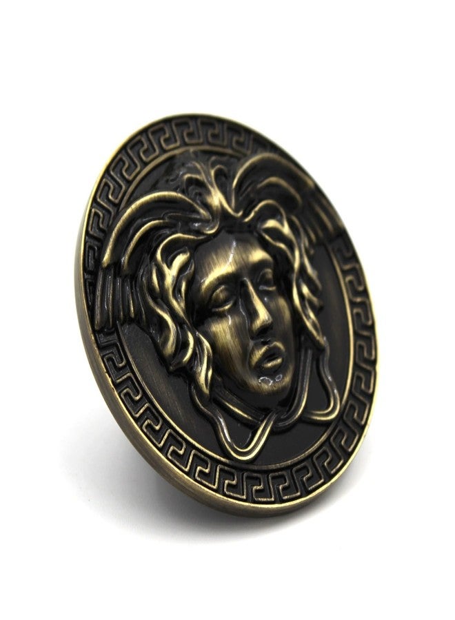 ABVIN Antique Round Medusa Round Knobs Unique Cabinet Pulls, Beautiful Drawer Knobs, Decorative Knobs, Dresser Knobs, Drawer Pulls, Knobs and Pulls - 1 pcs - Image 1