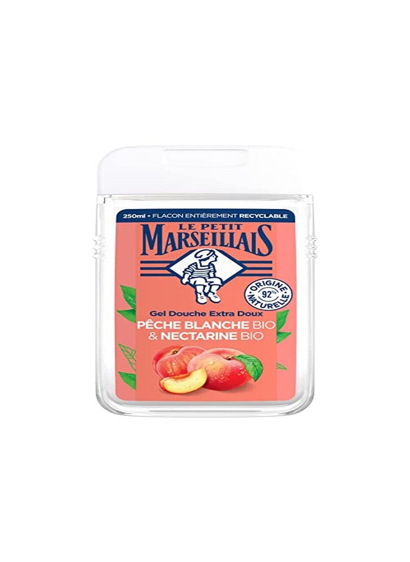 LE PETIT MARSEILLAIS Le Petit Marseillais Gel douche Extra Doux Pche  Nectarine 250ml bio Extra Gentle Shower Gel Peach and Nectarine 250ml organic 
