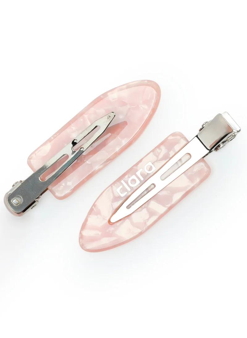 Clara  Clara Hair Clips Set (Pink) – Strong Hold Styling Clips for All Hair Types – Non-Slip Durable Design for Women | Best Price UAE