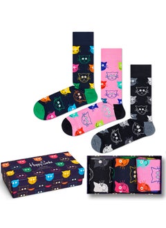 Happy Socks Happy Socks 3-Pack Mixed Cat Socks Gift Set  - Image 1
