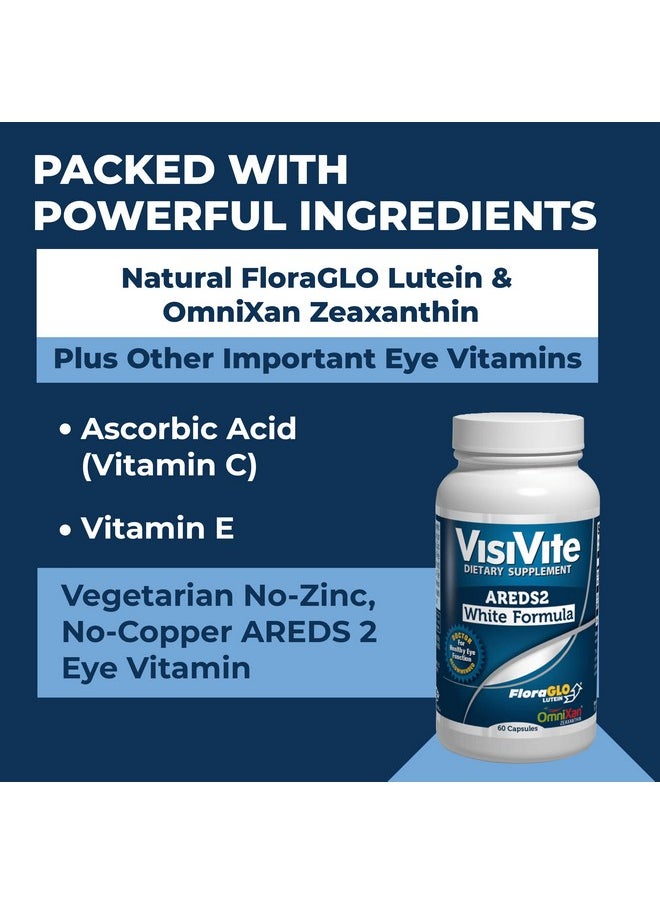 VisiVite Zinc Free Areds 2 Eye Vitamins Zinc Free Eye Vitamins Zeaxanthin Plus Lutein Eye Vitamins Soyfree Vcaps No Zinc And Copper  - Image 3