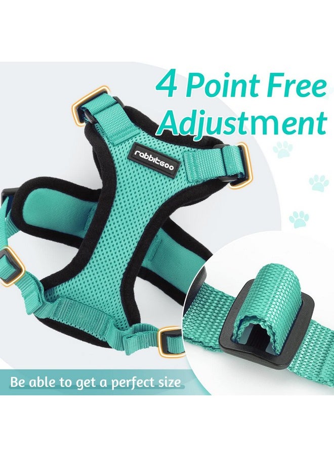 Rabbitgoo rabbitgoo Cat Harness and Leash for Walking, Escape Proof Soft Adjustable Vest Harnesses for Cats, Easy Control Breathable Reflective Strips Jacket, Emerald, XXS  - Image 4