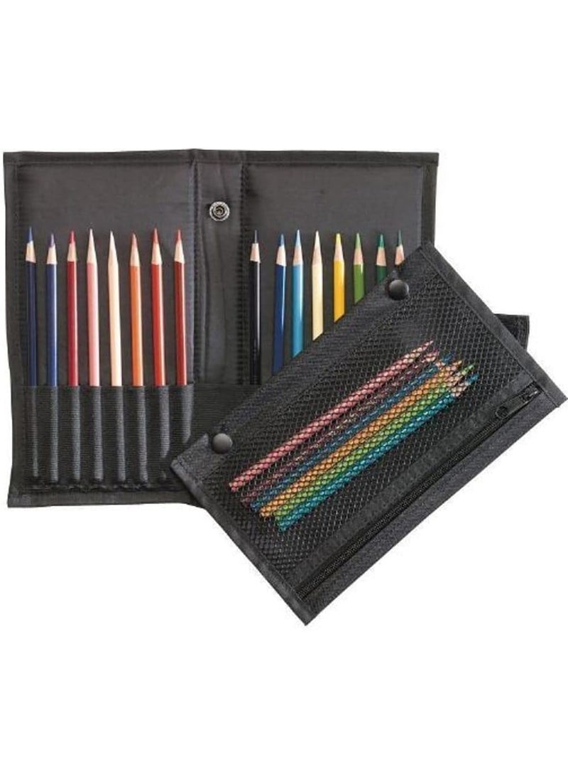 Alvin Alvin Heritage Arts PB12 Easy Pack  Go Traveler Pencil and Brush Holder  Holds Up to 16 Pencils or Brushes  - Image 1