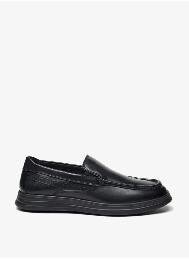 DUCHINI Men's Solid Slip-On Loafers