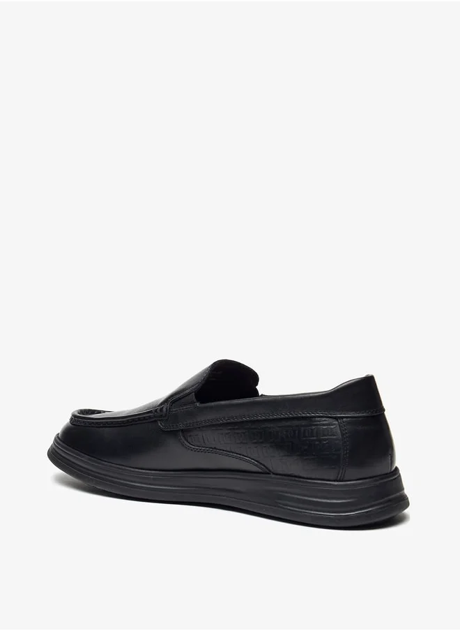 DUCHINI Men's Solid Slip-On Loafers