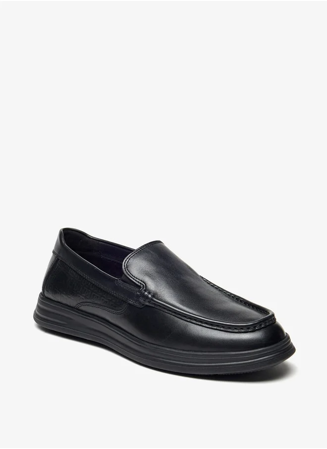 DUCHINI Men's Solid Slip-On Loafers