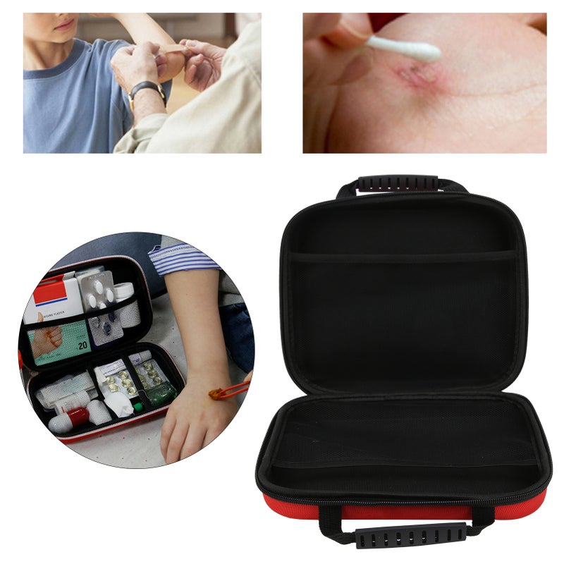 Emergency Kit Bag Portable Large Capacity EVA Hard Shell Case for Home Outdoor First Emergency - Image 3