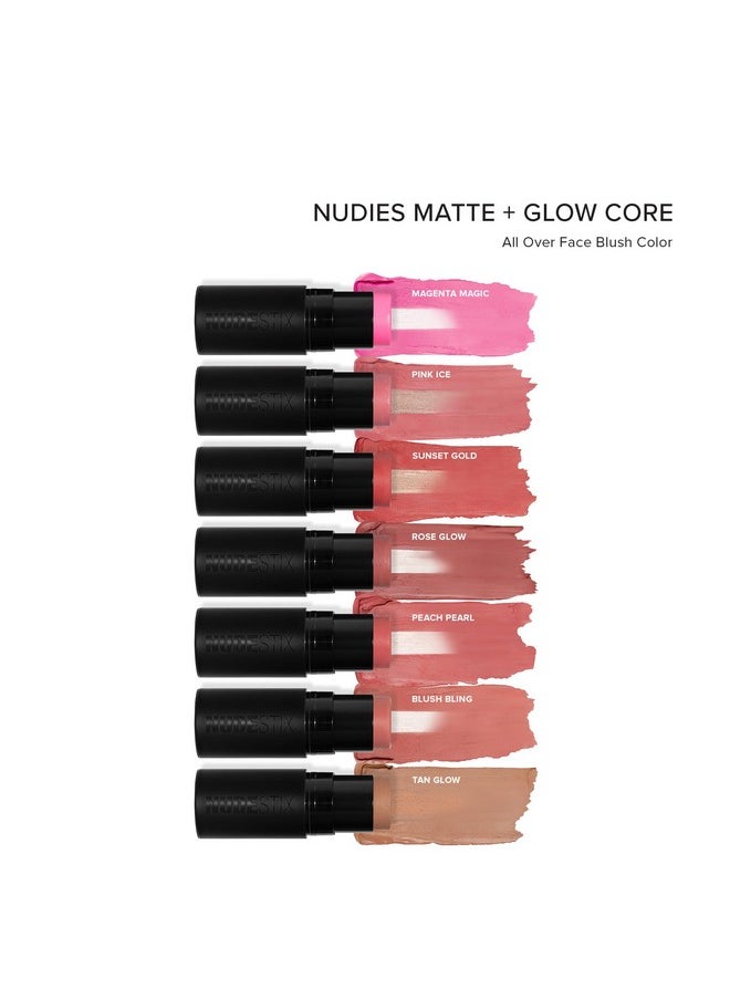 NUDESTIX Nudies Matte + Glow Core All Over Face Blush Color - Bling  - Image 5