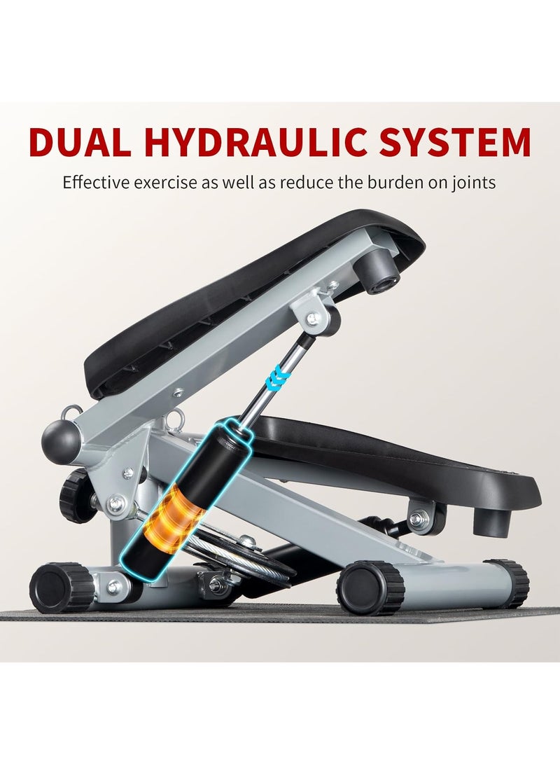 Mini Stepper Exercise Machine with Resistance Bands - Image 3