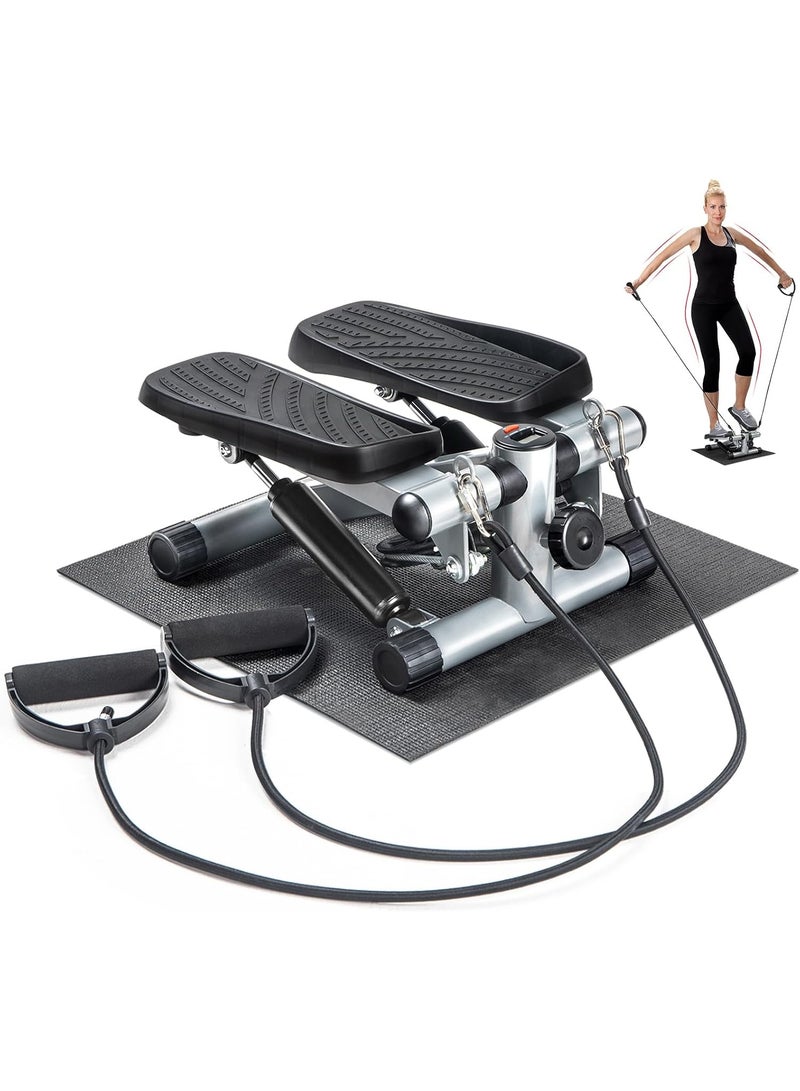 Mini Stepper Exercise Machine with Resistance Bands - Image 2