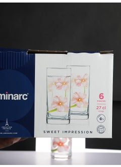 Luminarc Luminarc Set of Glasses Sweet Impression 270 ml 6 Pcs - (N0772)  - Image 4