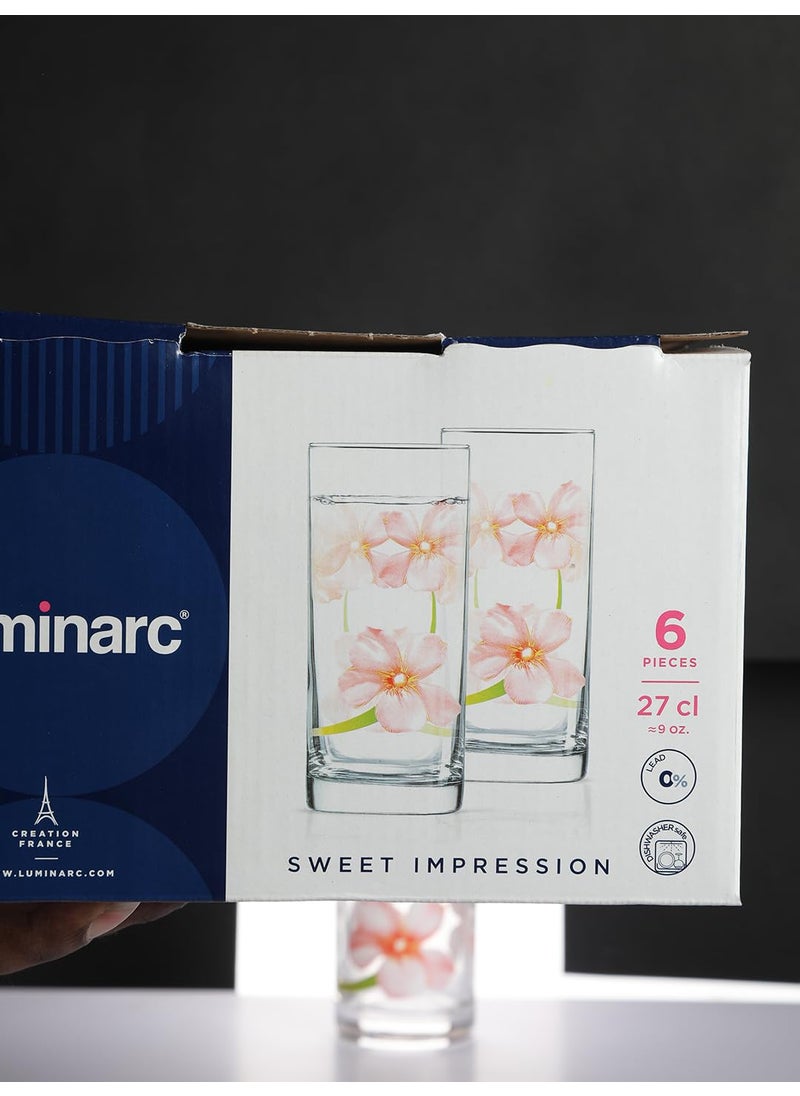 Luminarc Luminarc Set of Glasses Sweet Impression 270 ml 6 Pcs - (N0772)  - Image 4