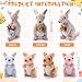 Arrowbash 5 Pcs Kangaroo Stuffed Animals 12 Inch Mommy Stuffed Kangaroo Plush Toy with 4 Babies Insides Kangaroos with Joey Plush Toys and Pouch for Kids Birthday Gift Easter Party FavorsGrey - Image 4