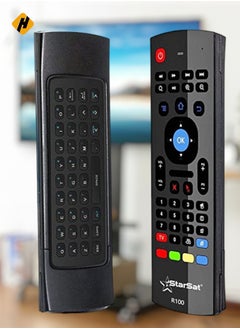 HuHa StarSat Multi-Function Remote Controller with 3D mouse & Wireless Fly Air Mouse & Keyboard Remote Control for KODI & Android, MXQ, SMART TV, Win PC, MAC, Raspberry Pi  - Image 1
