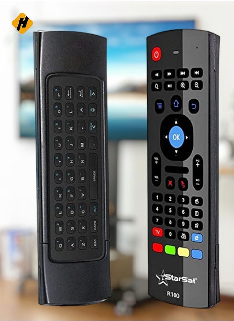 StarSat Multi-Function Remote Controller with 3D mouse & Wireless Fly Air Mouse & Keyboard Remote Control for KODI & Android, MXQ, SMART TV, Win PC, MAC, Raspberry Pi