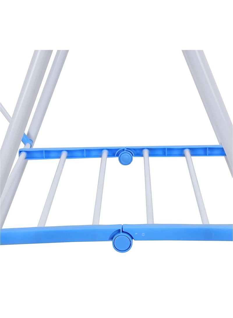 Folding Metal Clothes Dryer Drying Space Laundry Washing Durable Metal Drying Rack Multifunctional Air Dryer Ideal For Indoor And Outdoor 2 Folding Winged Clothes Dryer - Image 4