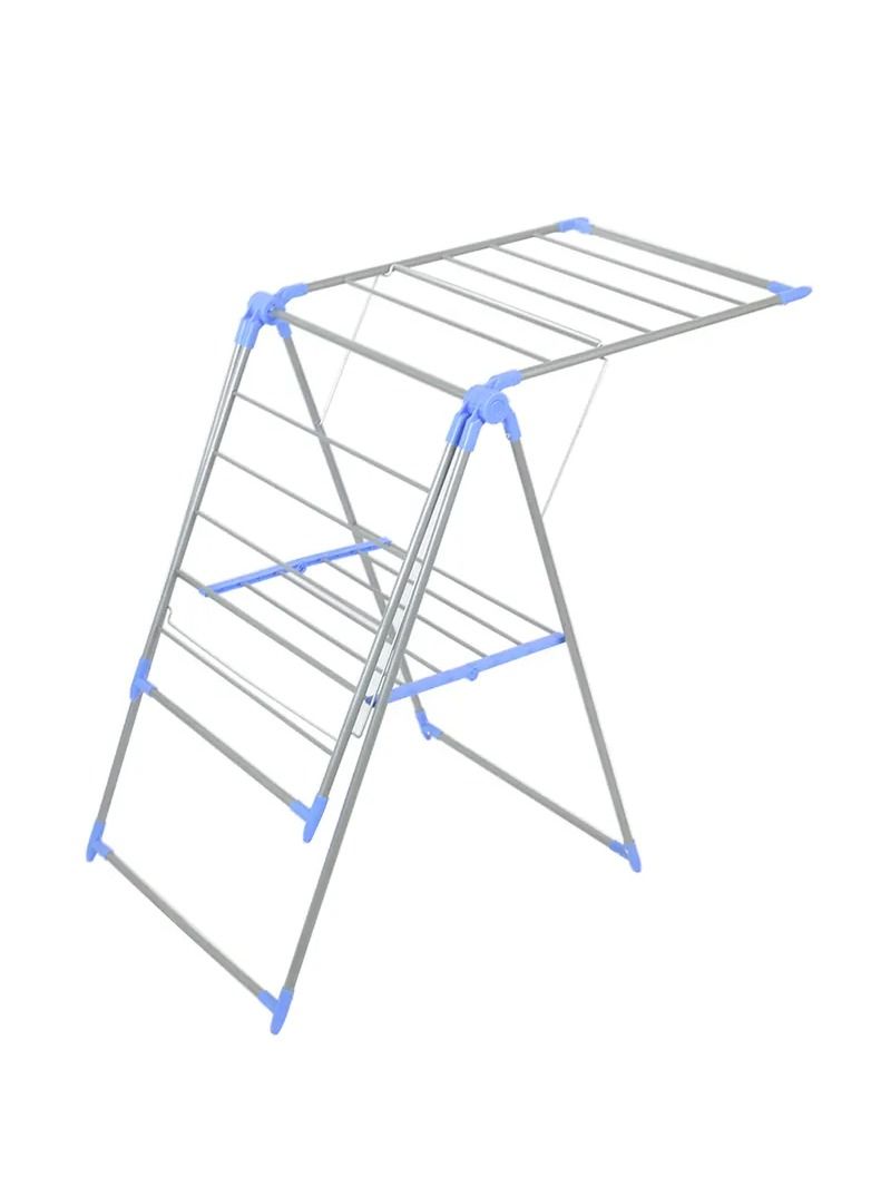 Folding Metal Clothes Dryer Drying Space Laundry Washing Durable Metal Drying Rack Multifunctional Air Dryer Ideal For Indoor And Outdoor 2 Folding Winged Clothes Dryer - Image 2