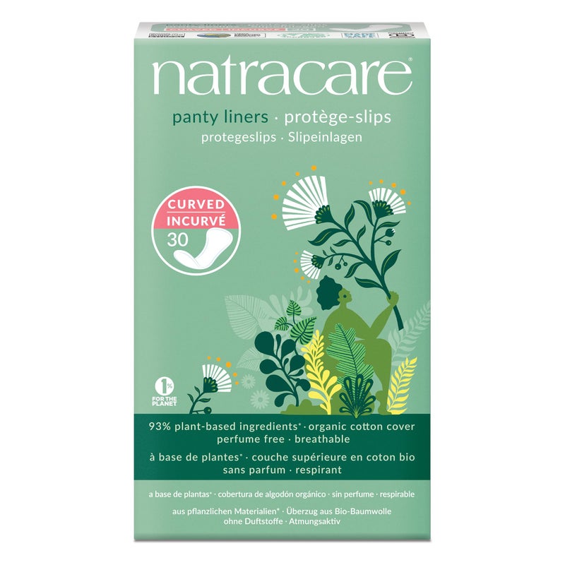 Natracare Panty Liners Curved 30 Count (6 Pack) - Image 3