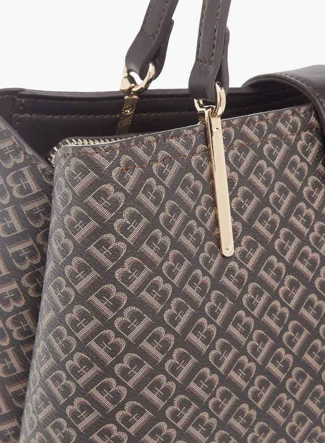 فلورا بيلا من شو إكسبرس Womens Textured Tote Bag With Snap Button Closure And Detachable Strap
