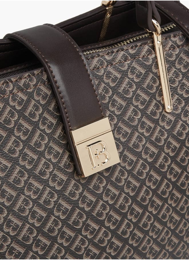 Flora Bella By Shoexpress Womens Textured Tote Bag With Snap Button Closure And Detachable Strap  - Image 4
