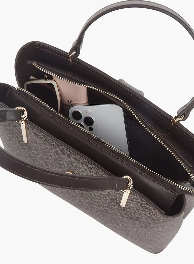 فلورا بيلا من شو إكسبرس Womens Textured Tote Bag With Snap Button Closure And Detachable Strap