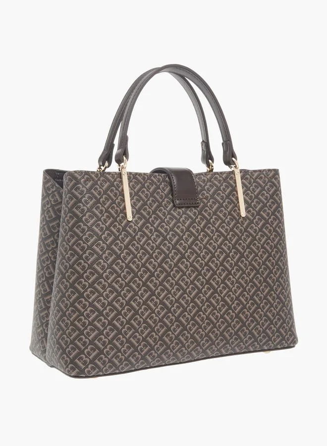 فلورا بيلا من شو إكسبرس Womens Textured Tote Bag With Snap Button Closure And Detachable Strap