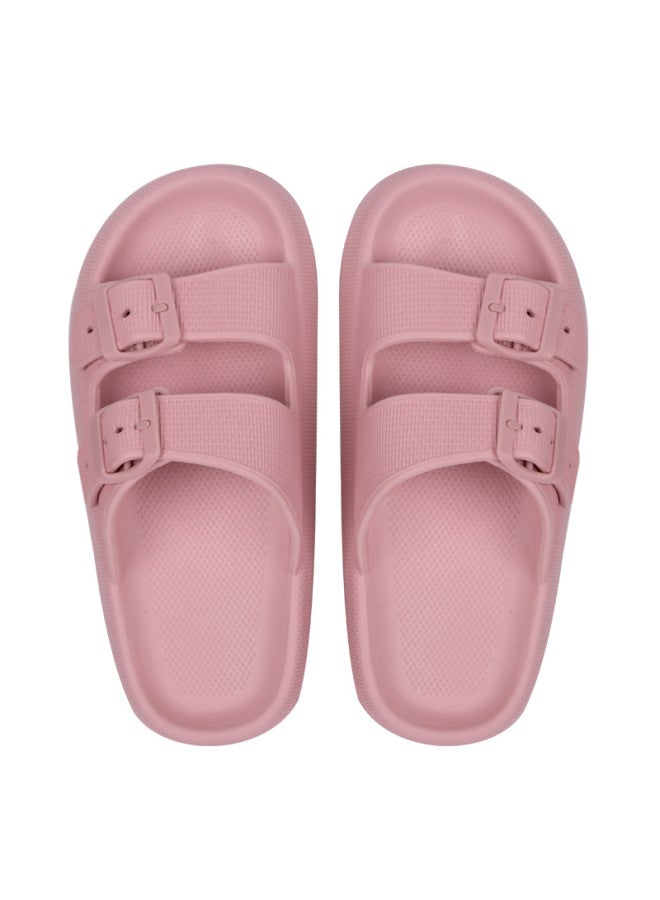 Thick Bottom Soft Bottom Double-breasted Slippers For Men And Women Eva Beach T Lovers Sandals