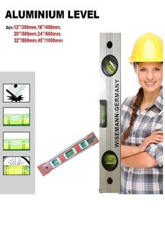 Wisemann MAGNETIC SPIRIT LEVEL20 cm 9" TORPEDO LIGHTWEIGHT SMALL POCKET BRICK LEVELS  - Image 4