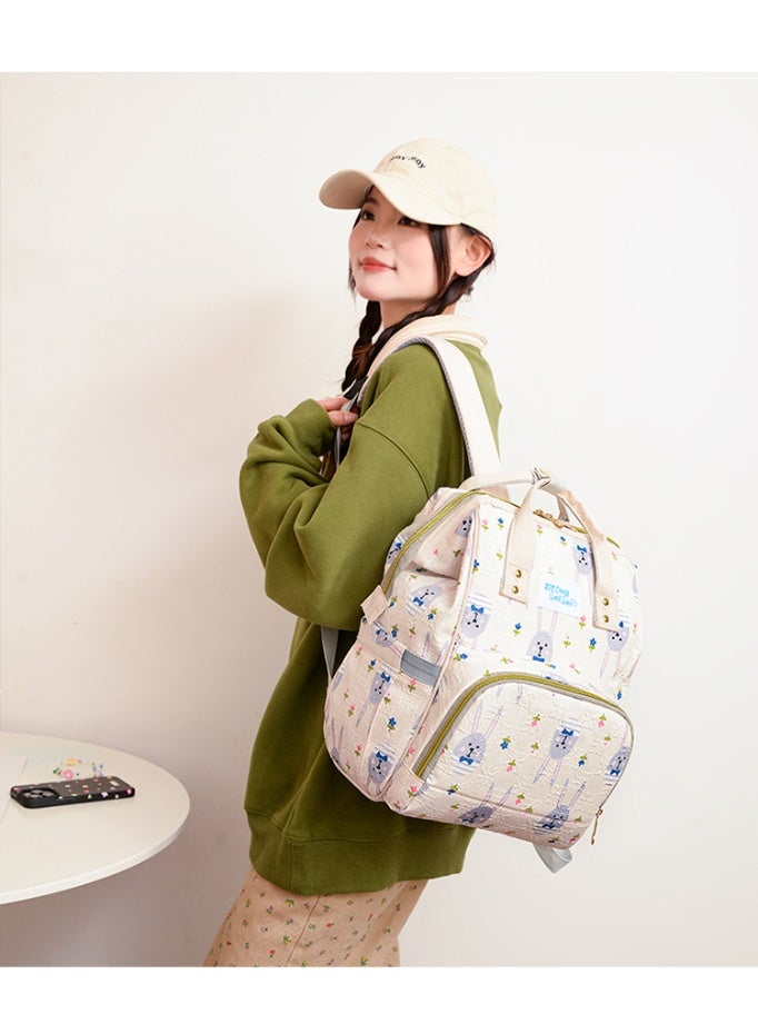New Multi Functional Shoulder Large Capacity Waterproof Mommy Bag - Image 4