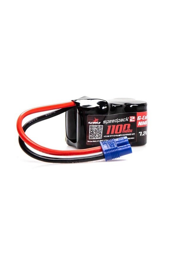 Dynamite Speedpack2 7.2V 1100Mah 6 Cell Nimh 3+3 Ec3 Dynb2105Ec Car Batteries & Accessories  - Image 1