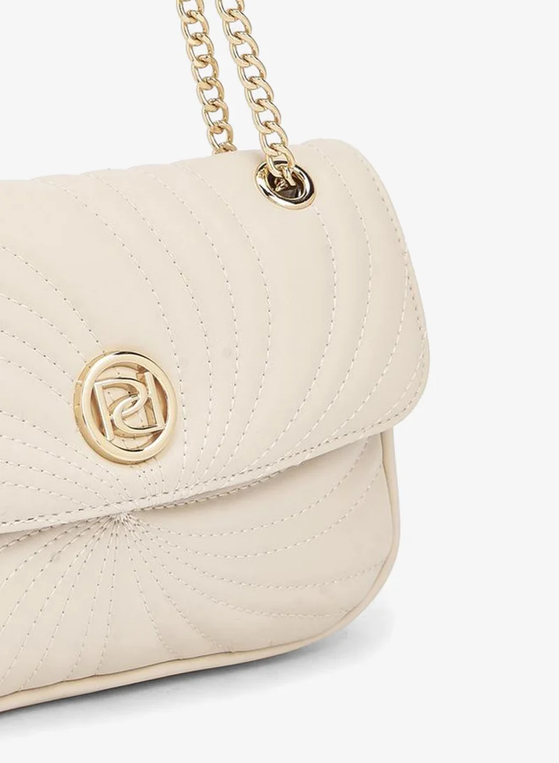 Paprika BEIGE Quilted Crossbody Bag With Chain Strap for Women | Best Price UAE