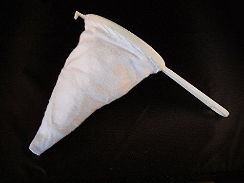 Homestyle 2 Pk Coffee/Tea Strainer Spanish Colador Very Durable Filter Bag Coffee Sock, Re-Usable 9CM (3.5") Flannel With Plastic Handle - Image 3