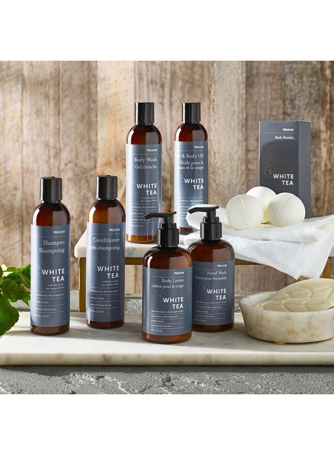 Westin White Tea Aloe Bath & Body Oil - Soothing, Invigorating Bath And Massage Oil With White Tea And Aloe - 8 Ounces - Image 4
