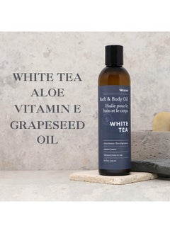 White Tea Aloe Bath & Body Oil - Soothing, Invigorating Bath And Massage Oil With White Tea And Aloe - 8 Ounces - pzsku/Z88A7A23577505FFA79C9Z/45/_/1730799262/c674728a-7eb1-49de-9b82-70bcc2e4edfb