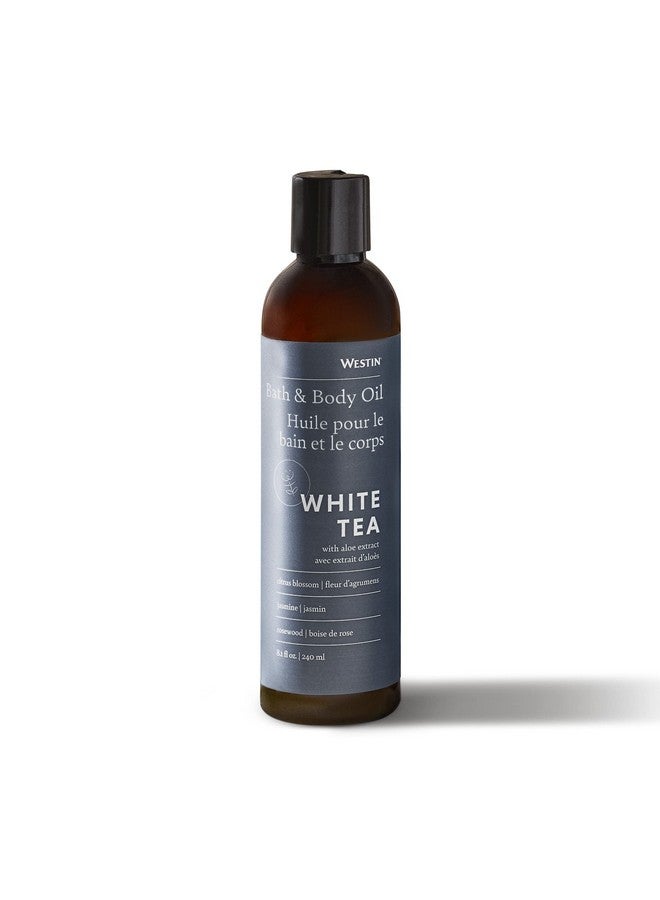 Westin White Tea Aloe Bath & Body Oil - Soothing, Invigorating Bath And Massage Oil With White Tea And Aloe - 8 Ounces - Image 1