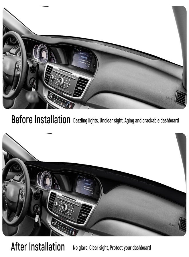 Bercicci Dash Cover for Honda Accord 2012 2011 2009 2008 Accessories Flannel Dashboard Cover Dash Mat Center Console Cover Sunshield Protector Pad - Image 3